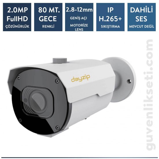 Dayzip DZ-AW2212B 2MP IP Starlight Bullet Kamera Motorize